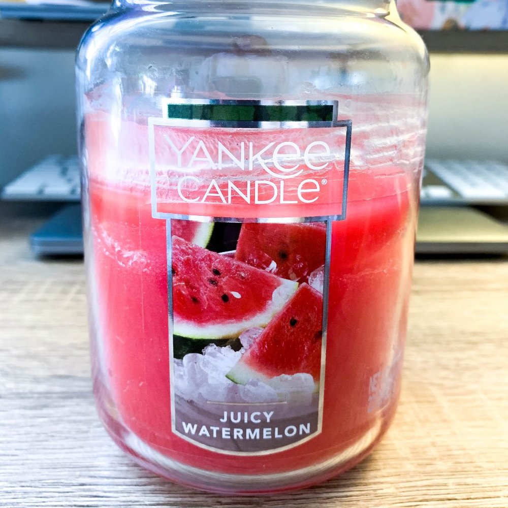 Yankee Candle Juicy Watermelon Large 22 ounce oz